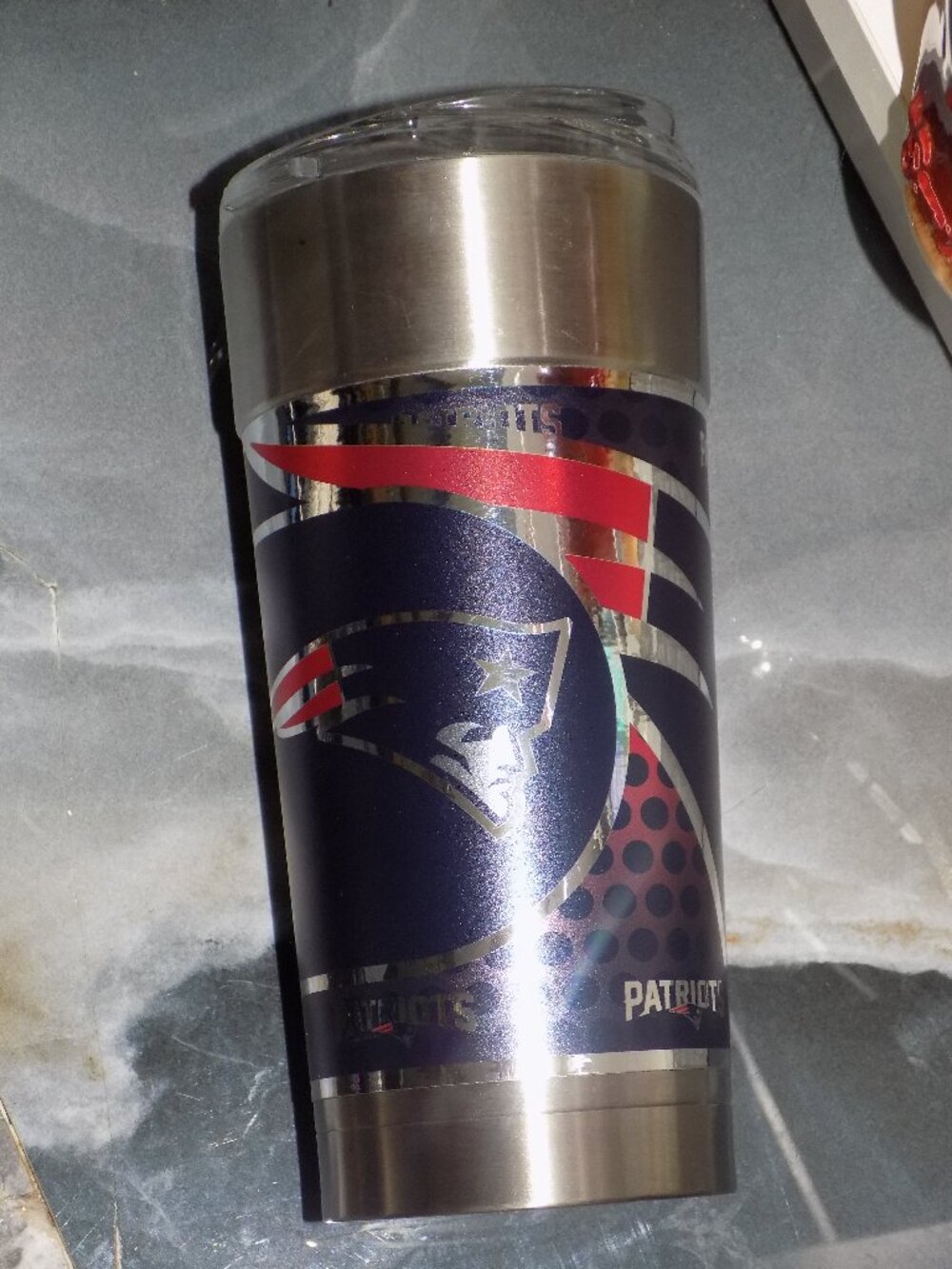 NFL New England Patriots 24oz Vacuum Insulated Stainless Steel Tumbler